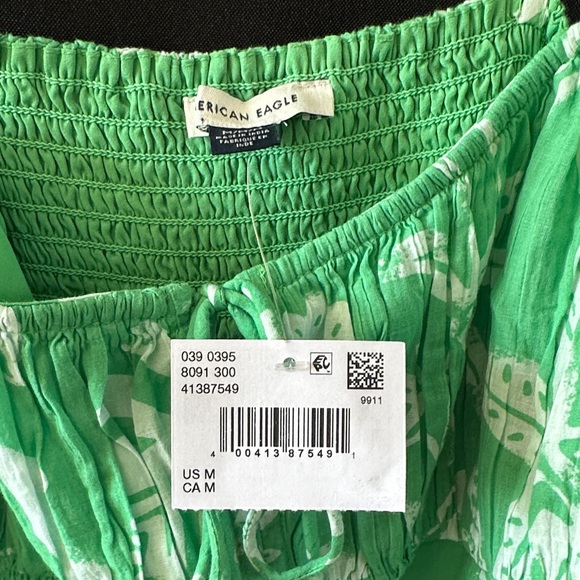 American Eagle Outfitters Green and White Floral Maxi Dress - Picture 4 of 4